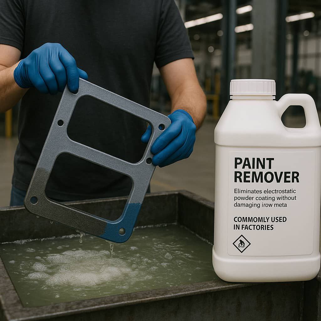 Industrial paint strippers for removing paint from metal parts حذف رنگ از قطعات فلزی